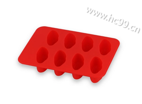 红色嘴唇形硅胶冰格