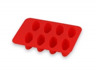 红色嘴唇形硅胶冰格