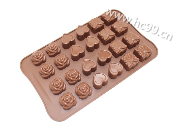 24孔蝴蝶节心形玫瑰硅胶冰格