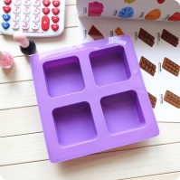 正方形紫色硅胶冰格