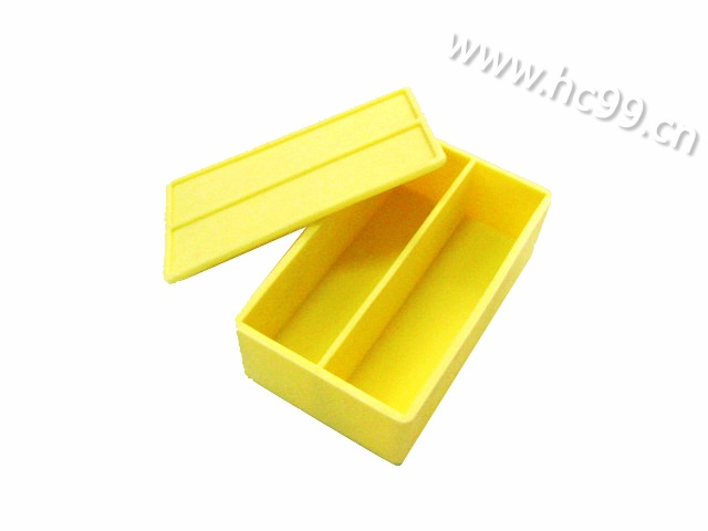 双格带盖子硅胶冰模