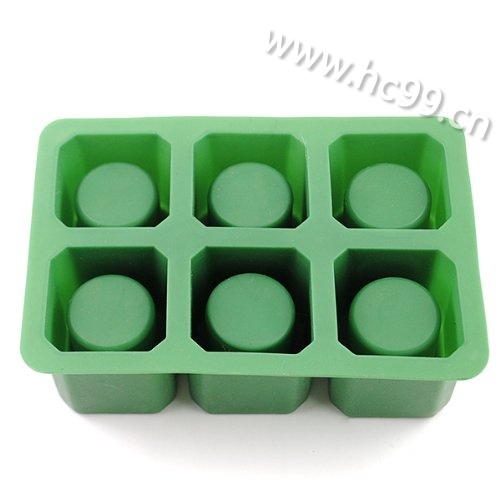 长方形4孔硅胶冰杯