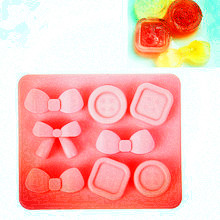 蝴蝶结骰子造型硅胶冰格