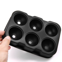 硅胶六孔连体冰球模