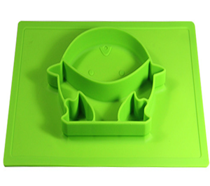 儿童一体式企鹅硅胶餐盘