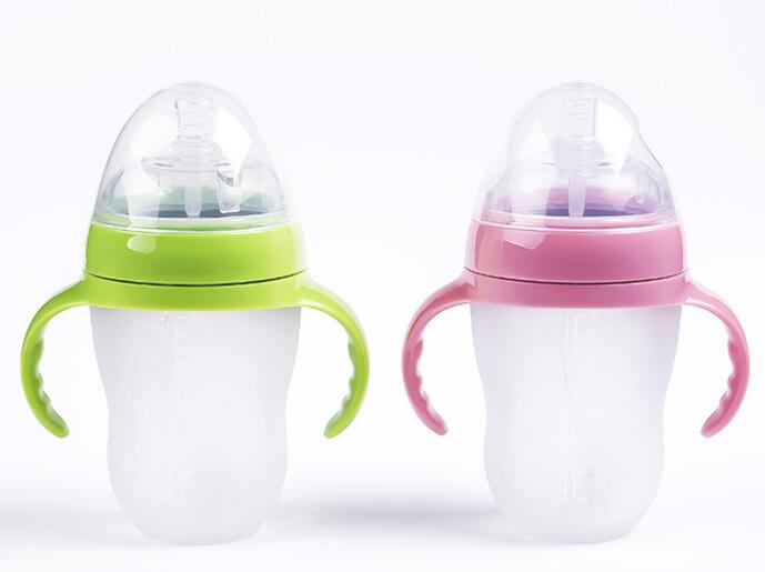 新生儿柔软防胀气硅胶奶瓶