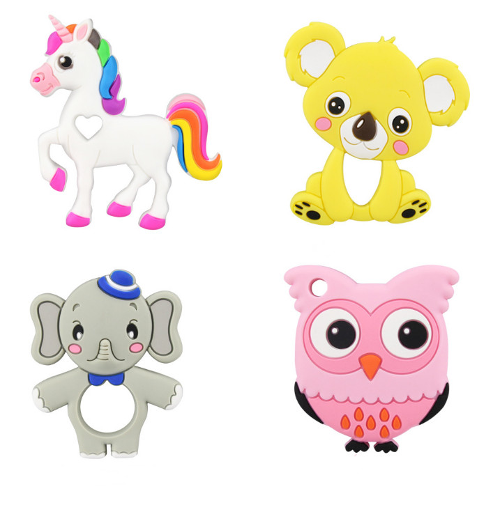 硅胶可爱独角兽牙胶