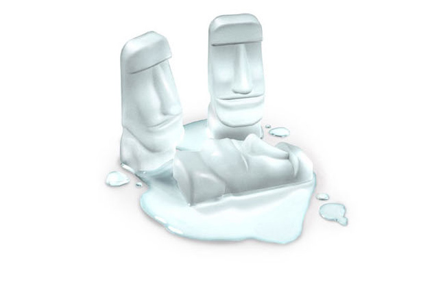 创意硅胶冰格 复活节石像制冰格 硅胶冰格生产厂家