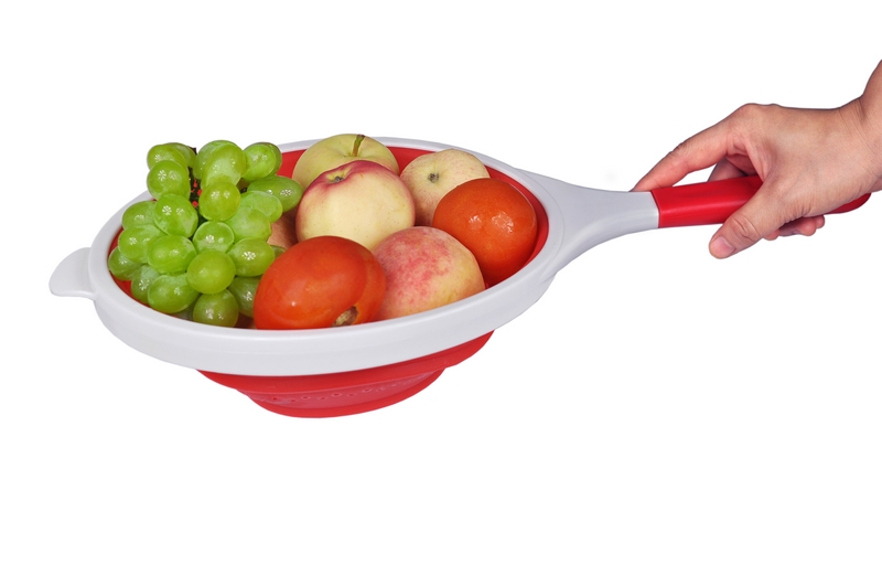 硅胶折叠漏勺 妇女节畅销礼品