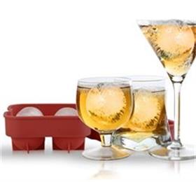 调酒专用硅胶四孔冰球模