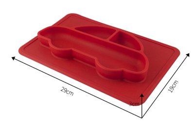 小汽车儿童硅胶餐盘