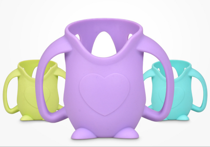 卡通硅胶奶瓶防摔套