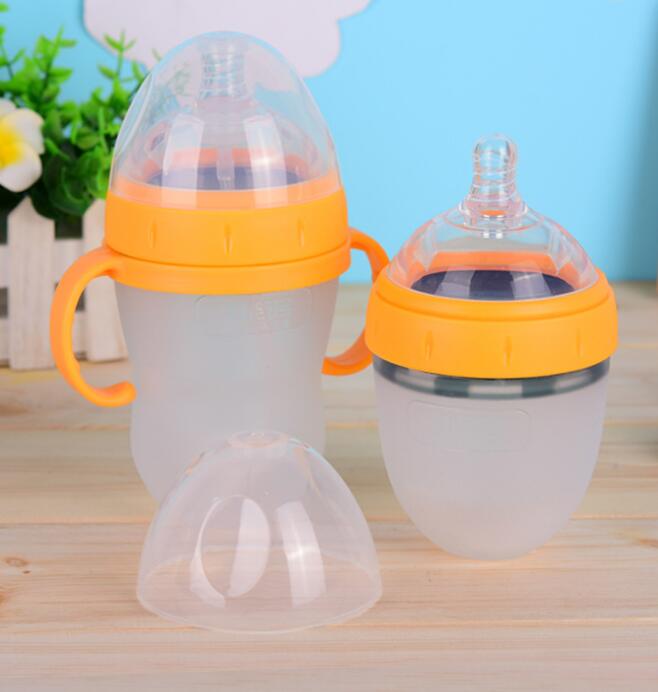 宽口硅胶婴儿奶瓶