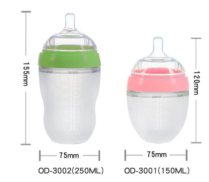 婴幼儿防胀气硅胶奶瓶